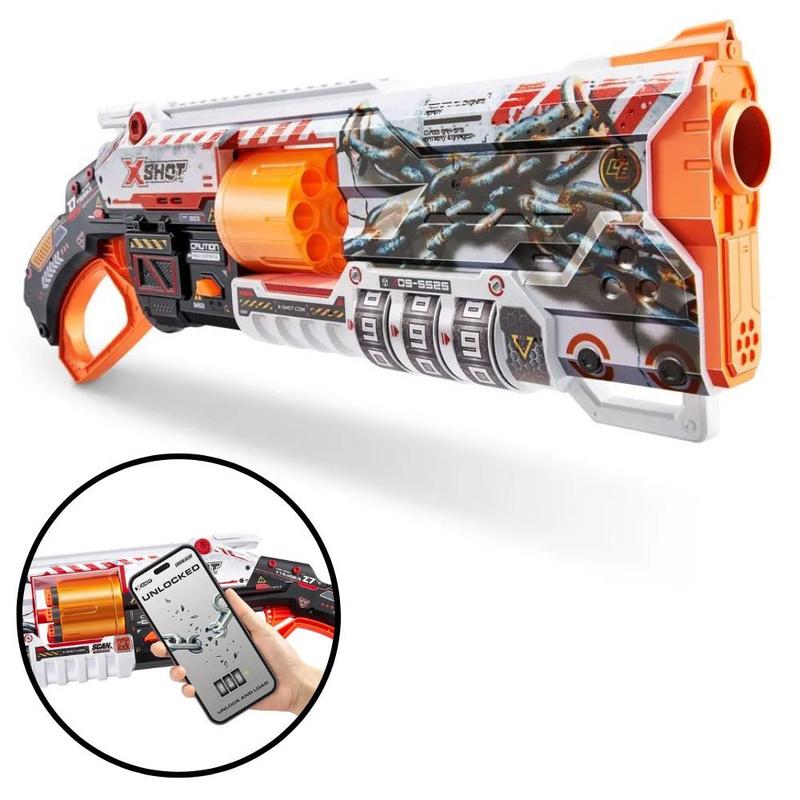 Lançador De Dardos Lockable Blaster X-Shot Brinquedo Para +8 Anos